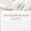Search for festival of lights return address labels Christmas string lights