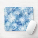 Search for blue snowflake mousepads White