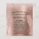 Search for champagne 21st birthday invitations Glitter