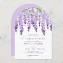 Search for lavender and green wedding invitations Wisteria