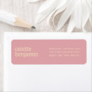 Search for pale pink return address labels Simple