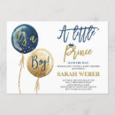 Search for little prince baby shower invitations Blue