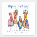 Search for whimsical bird stickers Colourful
