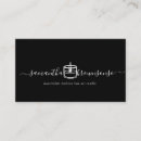 Search for black candle business cards Modern