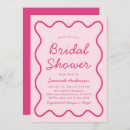 Search for hot pink bridal shower invitations Bride