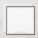 Search for corporate note cards Black and white
