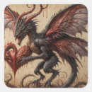 Search for red and black dragon stickers Heart