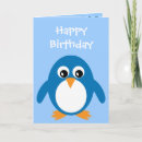 Search for penguin birthday cards Blue