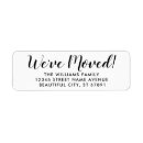 Search for change of address return address labels Elegant