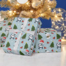 Search for penguin christmas wrapping paper Pattern