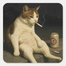 Search for smoking cat stickers Cigarette
