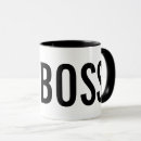 Search for boss joke mugs Typography