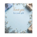 Search for thank you notepads Blue