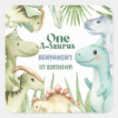 Search for saurus stickers Dinosaur 1st birthday