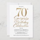 Search for surprise 70th birthday invitations Modern