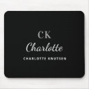 Search for business name mousepads Monogram initials
