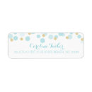 Search for gold dots return address labels Blue