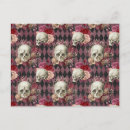 Search for skulls roses postcards Pink