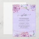 Search for lavender and gold wedding invitations Purple
