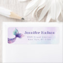 Search for mermaid birthday return address labels Under the sea