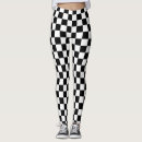 Search for black white checkered leggings Flag