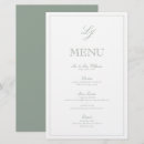 Search for formal dinner menus Sage green