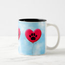 Search for heart paw mugs Red hearts