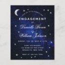 Search for stars engagement party invitations Calligraphy