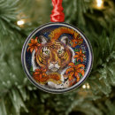 Search for tiger christmas tree decorations zodiac