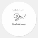 Search for said yes stickers Calligraphy typography elegant romantic