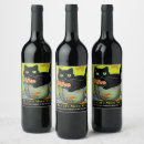 Search for funny cartoon wine labels Cat