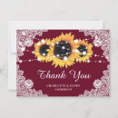Search for fall sunflowers wedding thank you cards Elegant