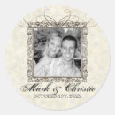 Search for elegant silver wedding stickers Unique