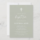 Search for gender neutral christening invitations Minimalist