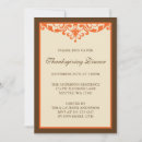 Search for formal thanksgiving invitations Orange