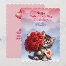 Search for kitten valentines day cards Red