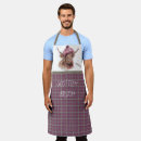 Search for brown and white cow aprons For him