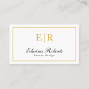 Search for elegant script monogram business cards Professional