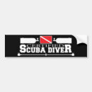 Search for sports bumper stickers Scuba