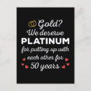 Search for funny 50th anniversary cards Couple