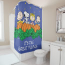 Search for peanuts halloween shower curtains Charlie brown