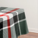 Search for red and black plaid tablecloths Tartan
