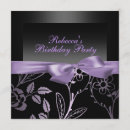 Search for purple rose cards invites Flower