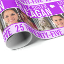 Search for sister wrapping paper Purple