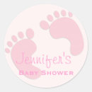 Search for footprints baby shower stickers Girl