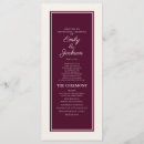 Search for two sided wedding programs Cream