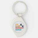 Search for eat sleep key rings Gym
