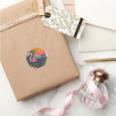 Search for flamingo cartoon stickers Tropical