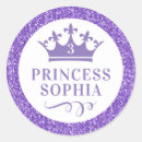 Search for purple princess stickers Glitter