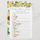 Search for sunflower baby shower games Gender neutral